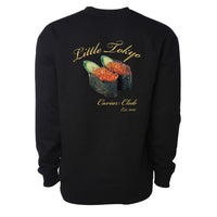 Caviar Club Crewneck Sweatshirt in Black