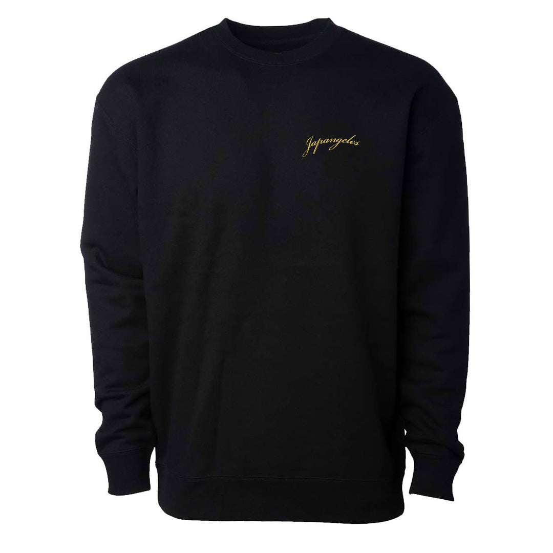 Caviar Club Crewneck Sweatshirt in Black