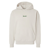 Mini OG Logo Embroidered Premium Hoodie in Ivory