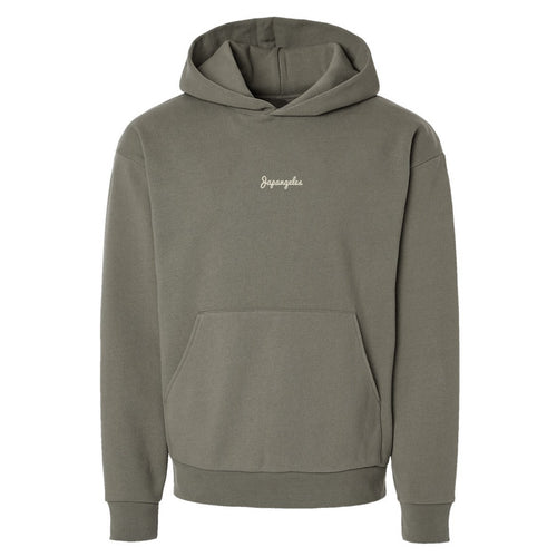 Mini OG Logo Embroidered Premium Hoodie in Olive