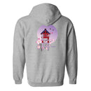 Yagura Nights Zip Hoodie in Grey