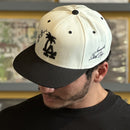 LA Palm Sakura Snapback in Off-white + Black