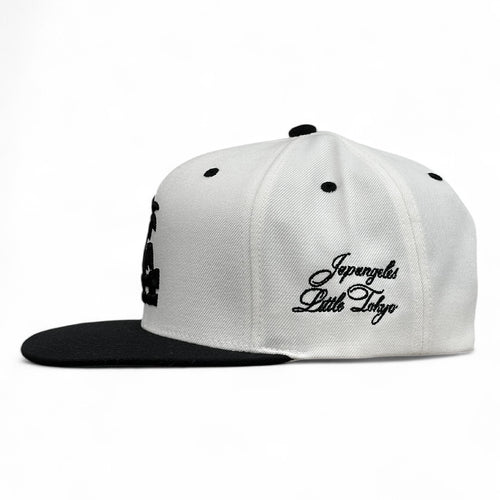 LA Palm Sakura Snapback in Off-white + Black
