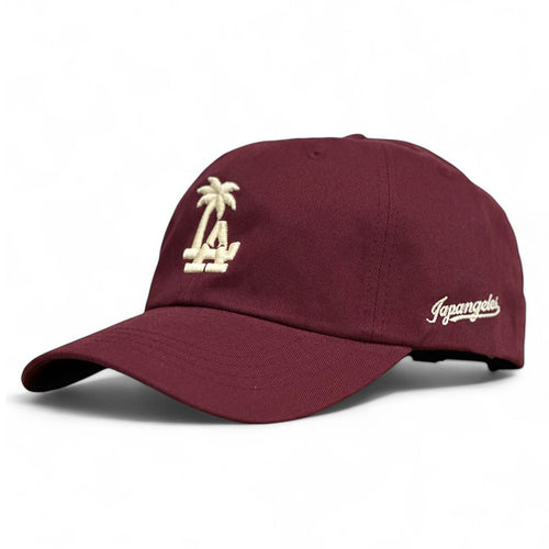 LA Palm Dad Hat in Maroon