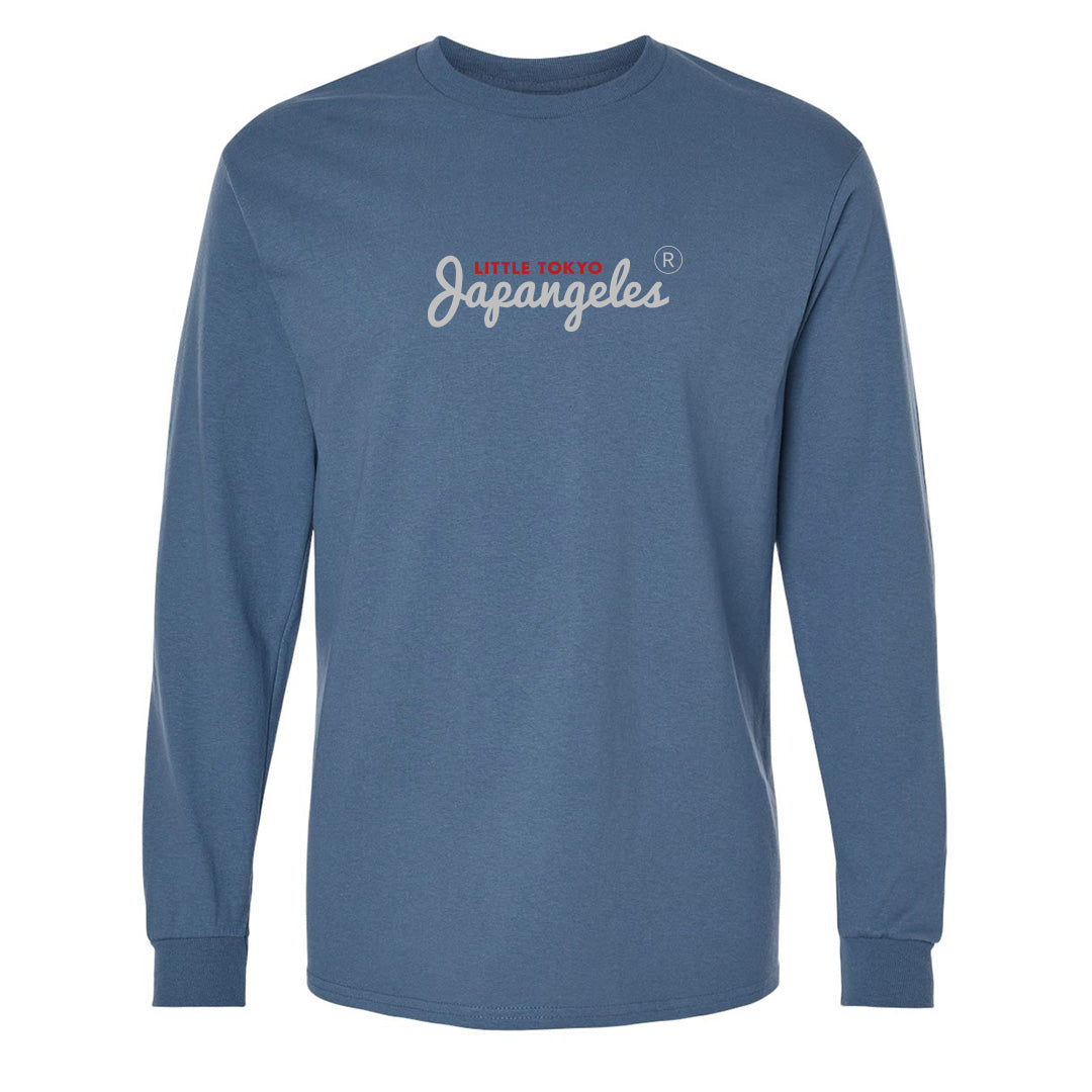 OG Script LT Long Sleeve in Denim