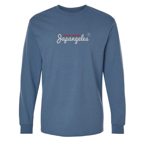 OG Script LT Long Sleeve in Denim