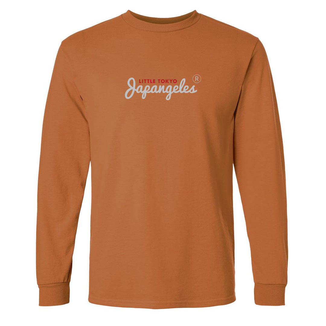 OG Script LT Long Sleeve in Burnt Orange
