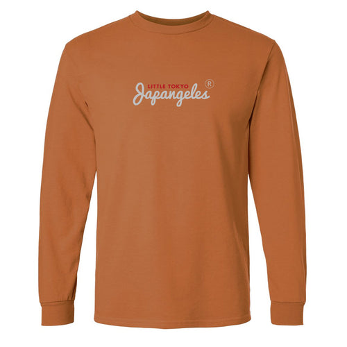 OG Script LT Long Sleeve in Burnt Orange