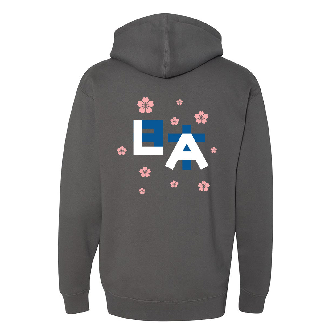Sakura Nihon LA Hoodie in Charcoal