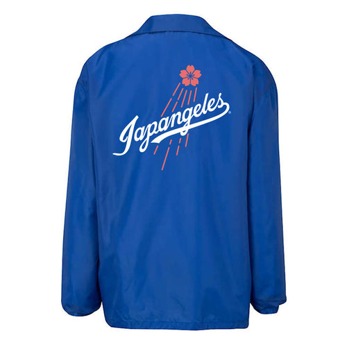 Sakura Blast Coach Jacket in Blue
