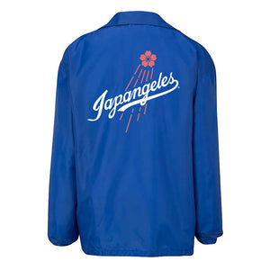 Sakura Blast Coach Jacket in Blue