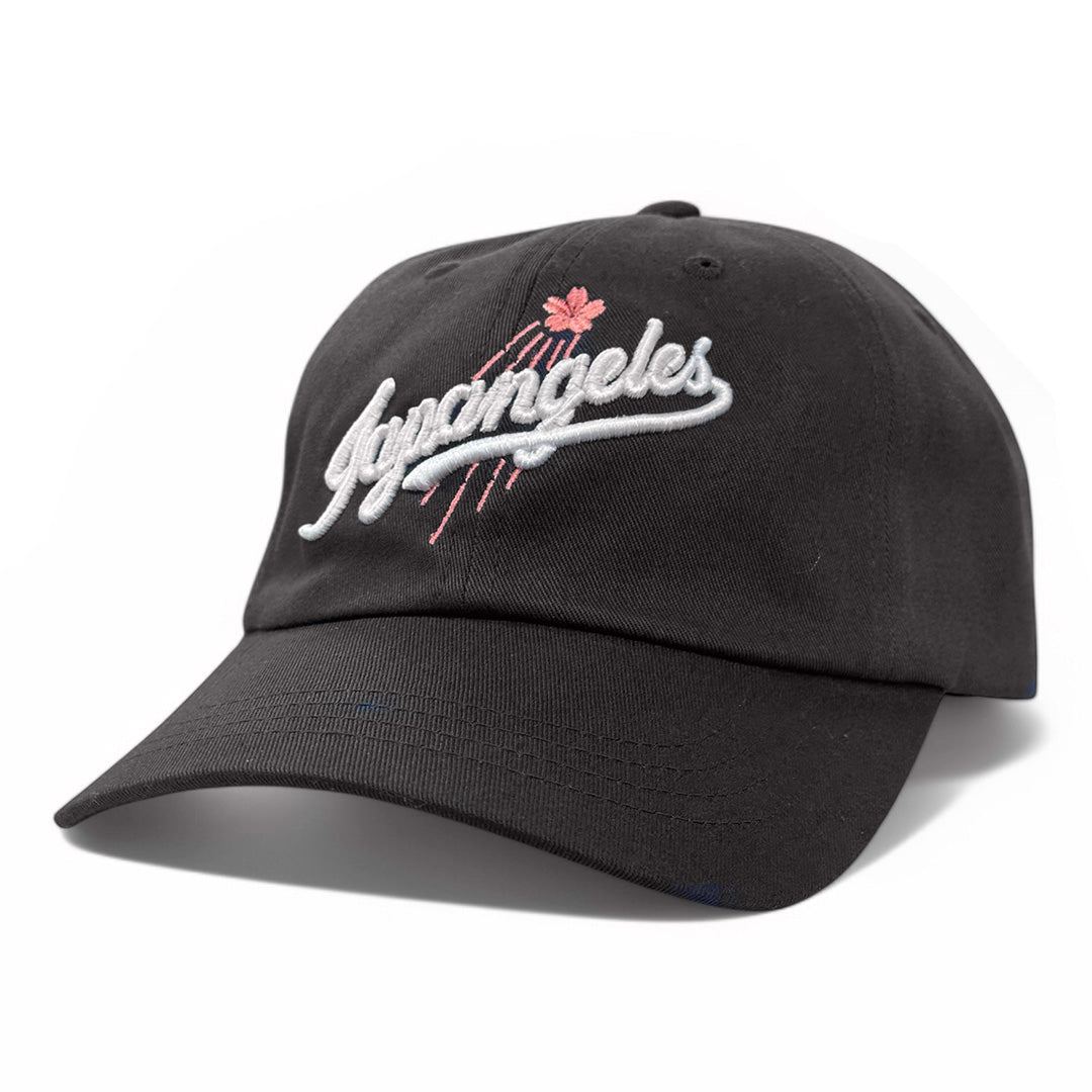 Sakura Blast Dad Hat in Black