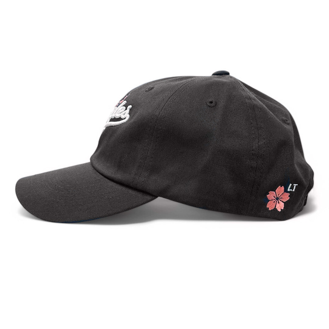 Sakura Blast Dad Hat in Black