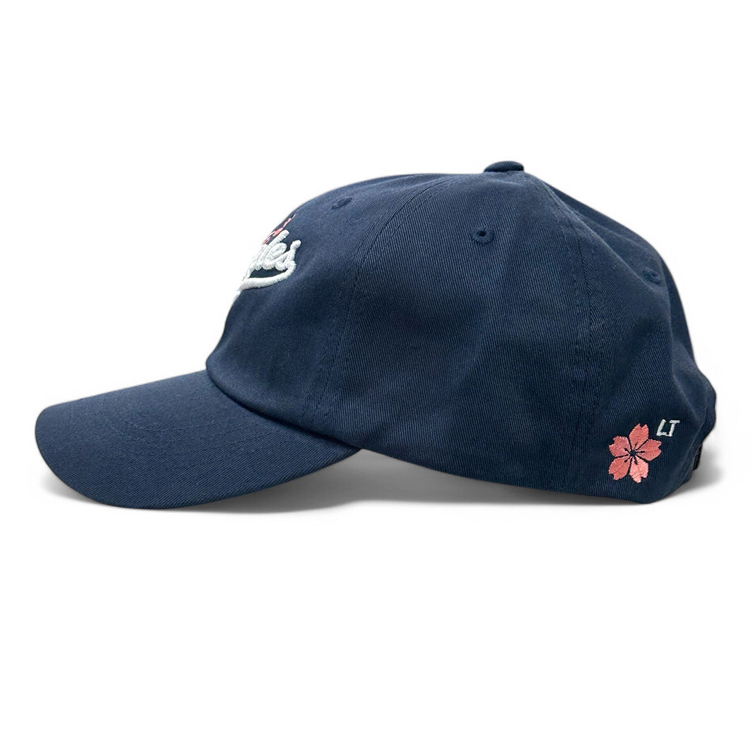 Sakura Blast Dad Hat in Navy