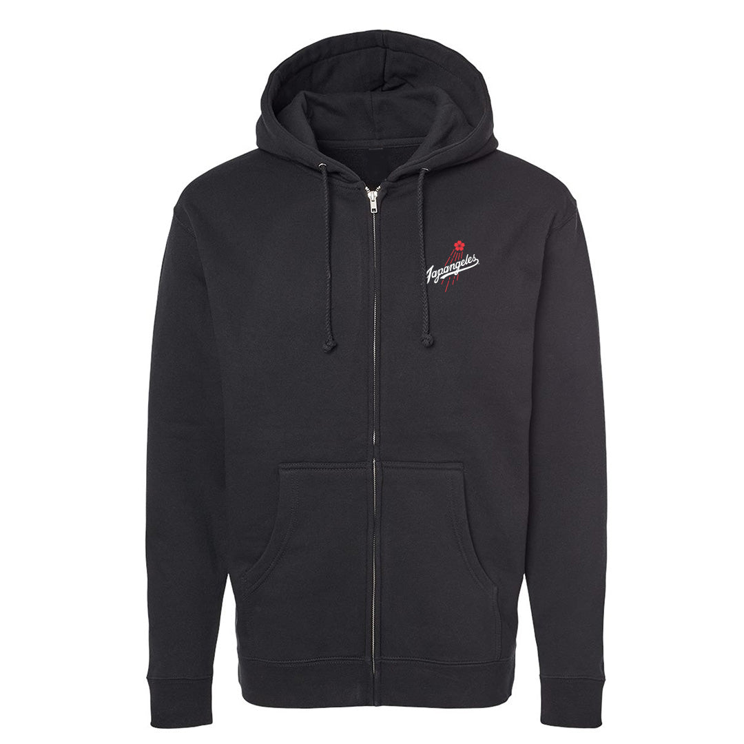 Sakura Spring Training Heavy Zip Up in Black