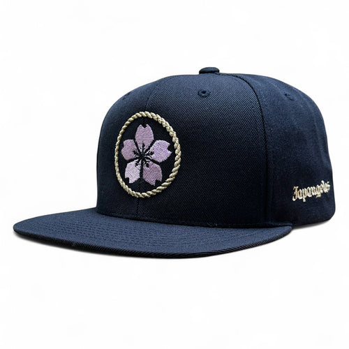 Japangeles Kamon Snapback in Navy
