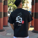 LA Sakura Heavyweight Tee in Black