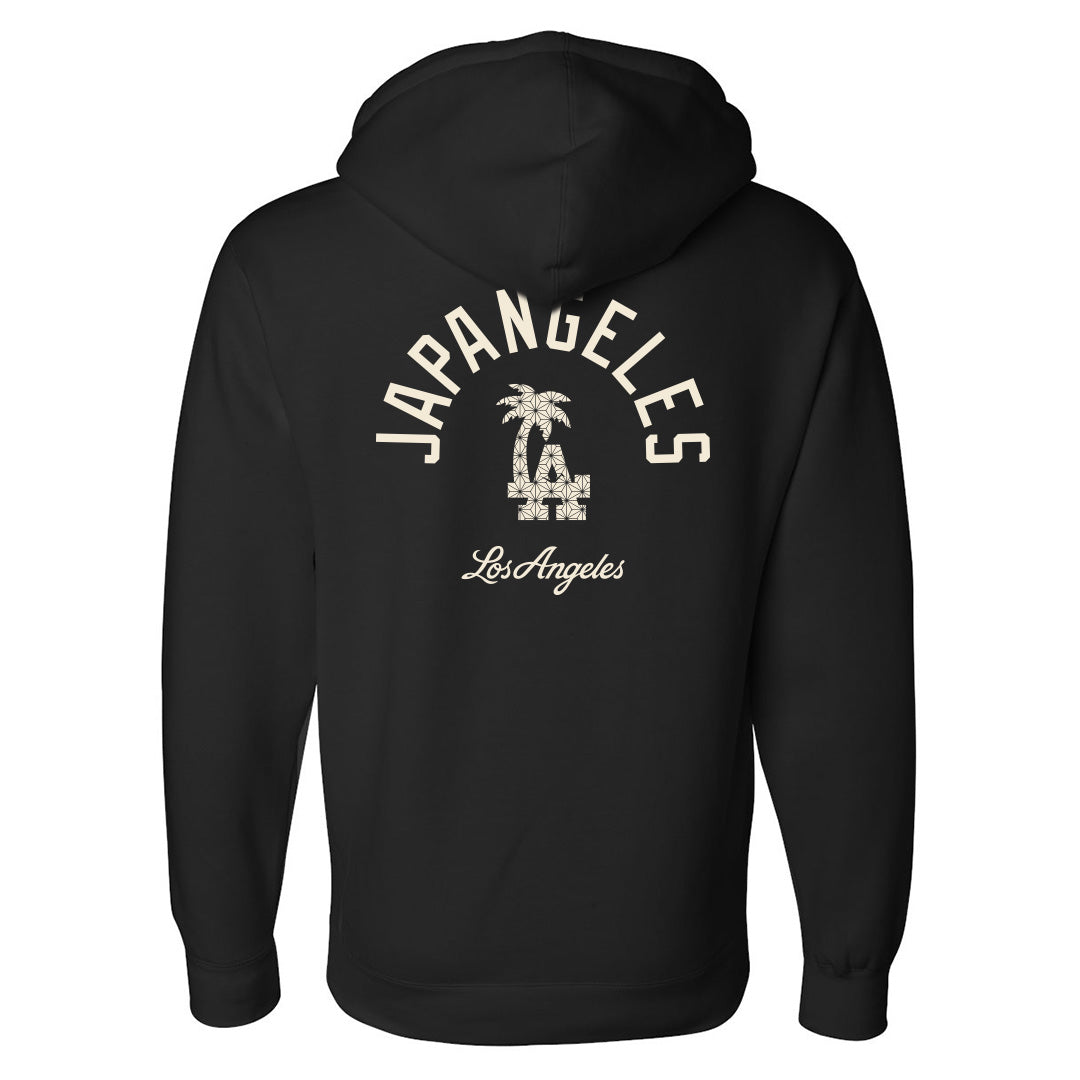 Fabric of LA Drop Shoulder Hoodie in Black
