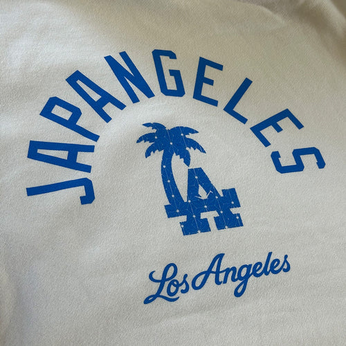 Fabric of LA Drop Shoulder Hoodie in Bone