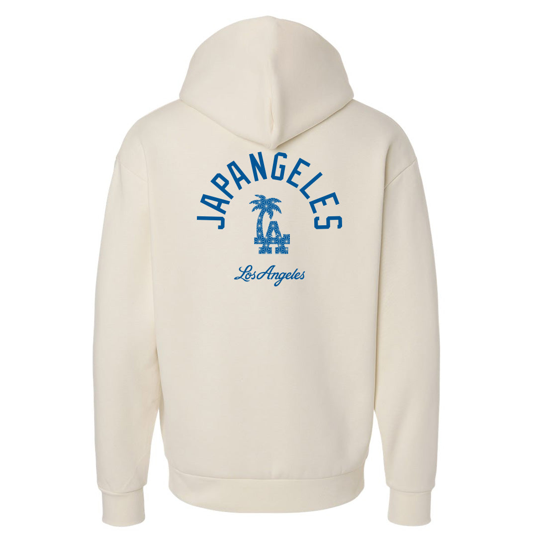 Fabric of LA Drop Shoulder Hoodie in Bone