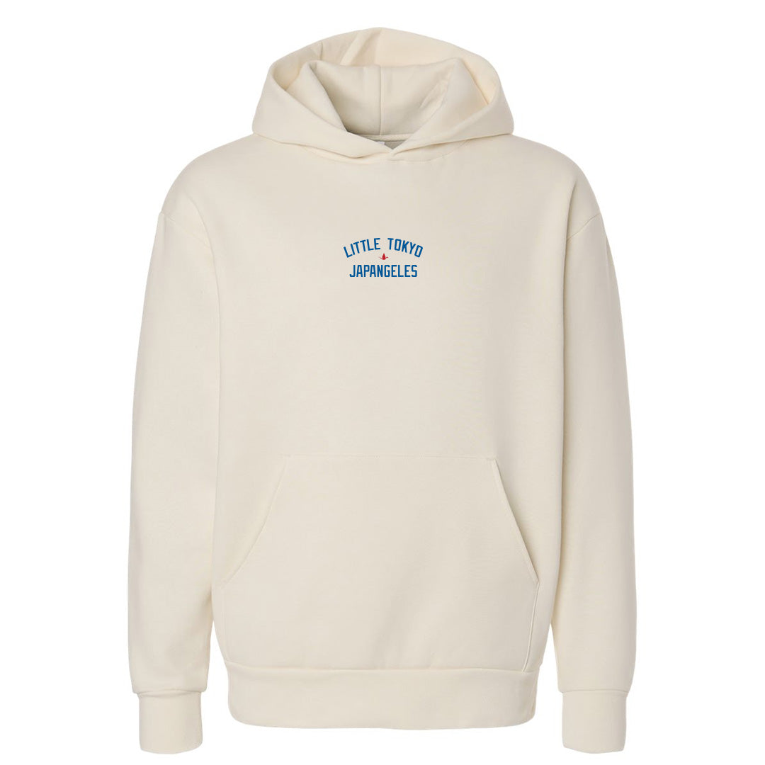 Fabric of LA Drop Shoulder Hoodie in Bone