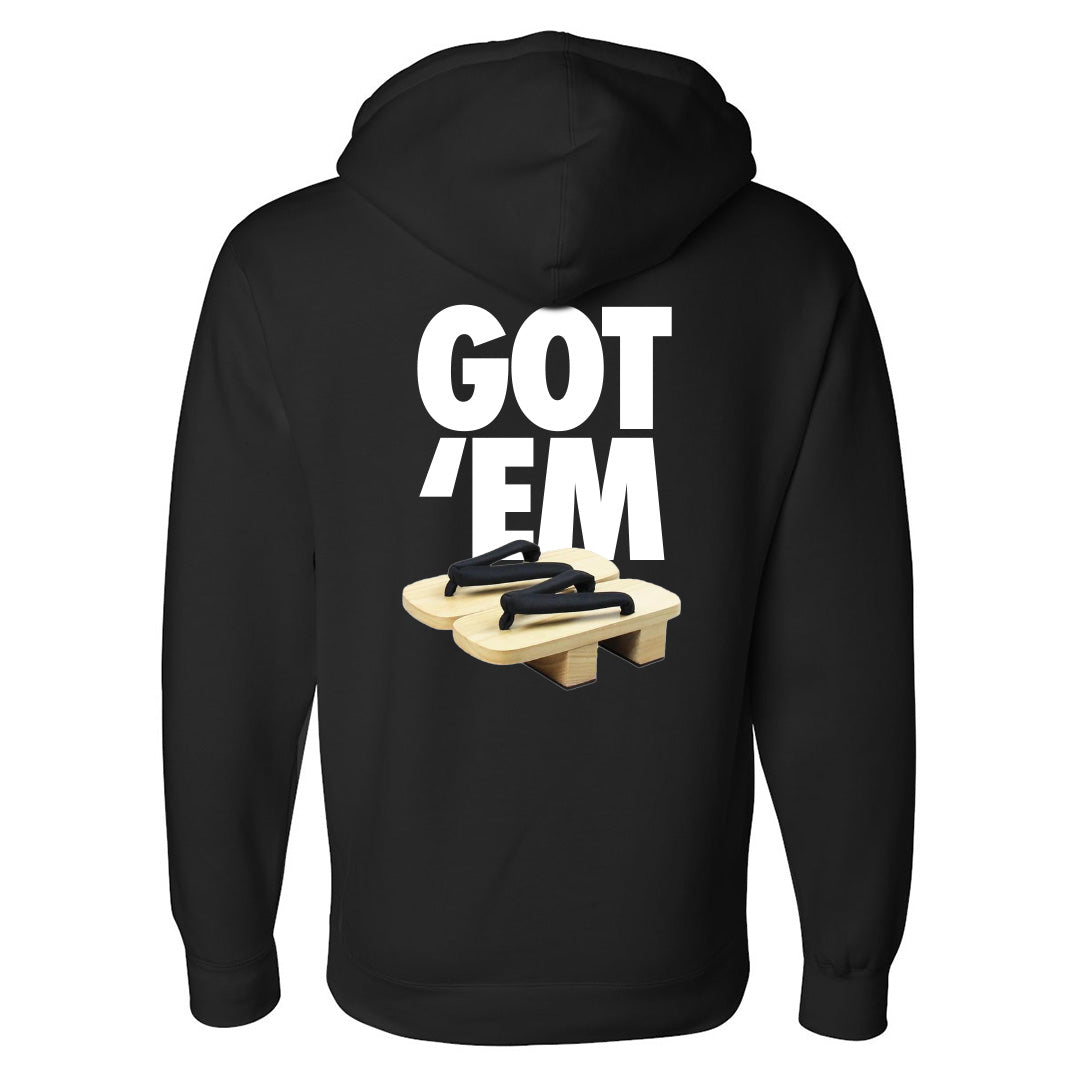 Got 'Em Drop Shoulder Hoodie in Black