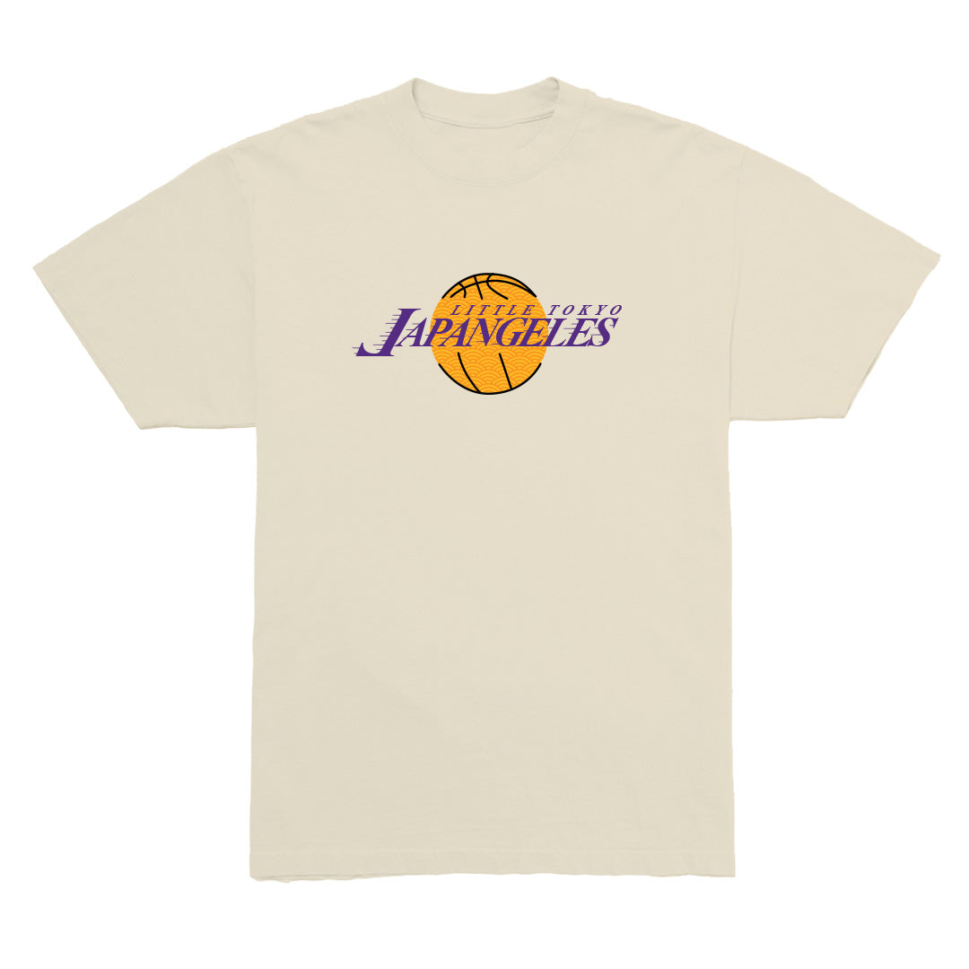 Purple & Gold V2 Heavyweight Tee in Cream*