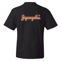 Nihon LA Puff Script Tee in Purple/Gold