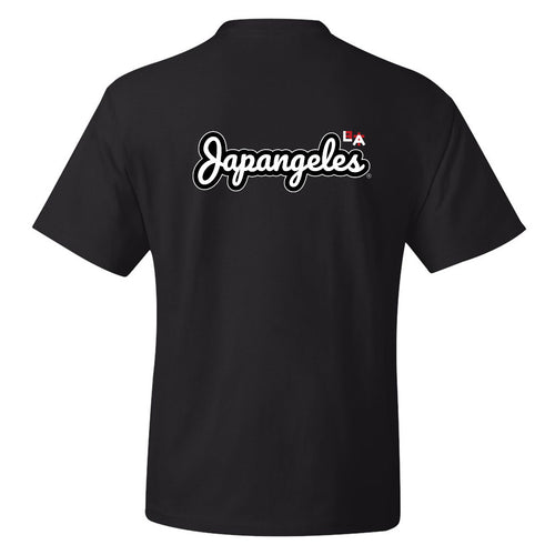 Nihon LA Puff Script Tee in Red/White