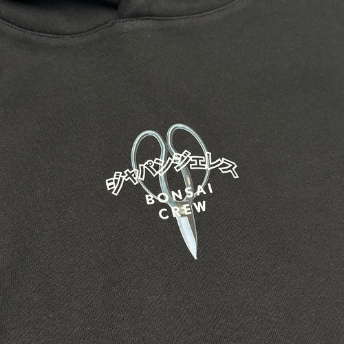 Bonsai Crew Drop Shoulder Hoodie in Black