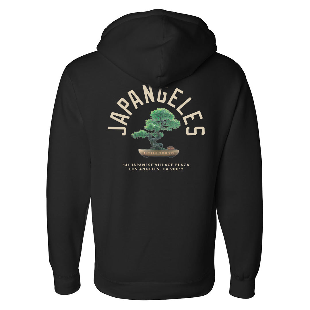 Bonsai Crew Drop Shoulder Hoodie in Black
