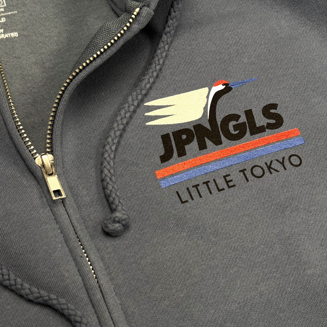 JPNGLS Express Heavy Zip Up in Storm Blue