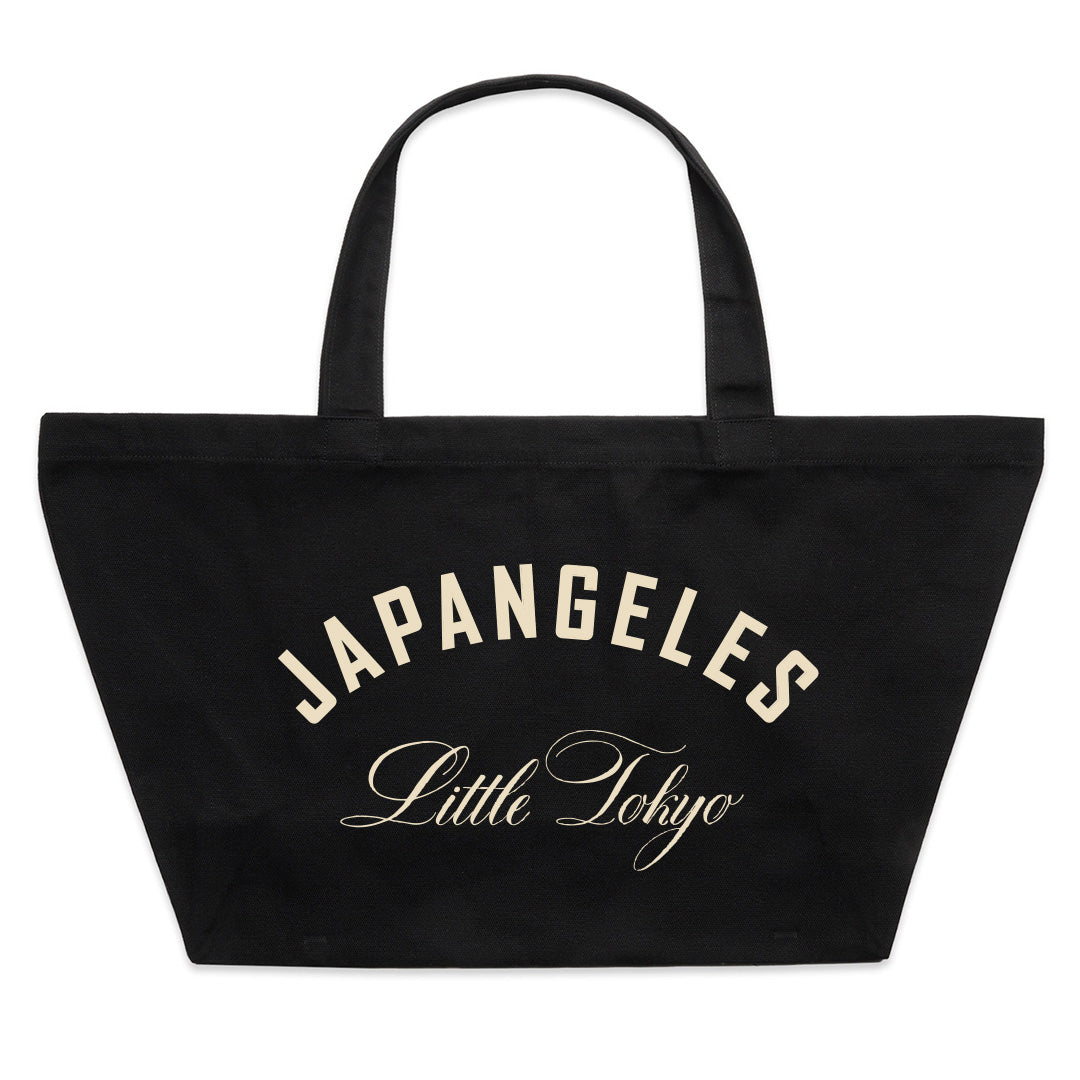 Fundamentals Oversized Canvas Tote Bag in Black/Bone