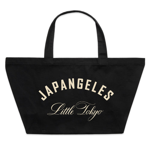 Fundamentals Oversized Canvas Tote Bag in Black/Bone