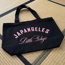 Fundamentals Oversized Canvas Tote Bag in Black/Pink