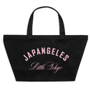 Fundamentals Oversized Canvas Tote Bag in Black/Pink