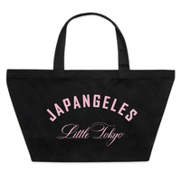 Fundamentals Oversized Canvas Tote Bag in Black/Pink