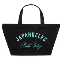 Fundamentals Oversized Canvas Tote Bag in Black/Teal
