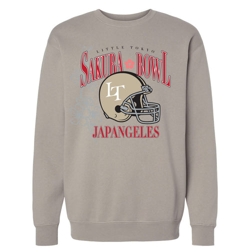 Sakura Bowl Crewneck Sweatshirt in Cement