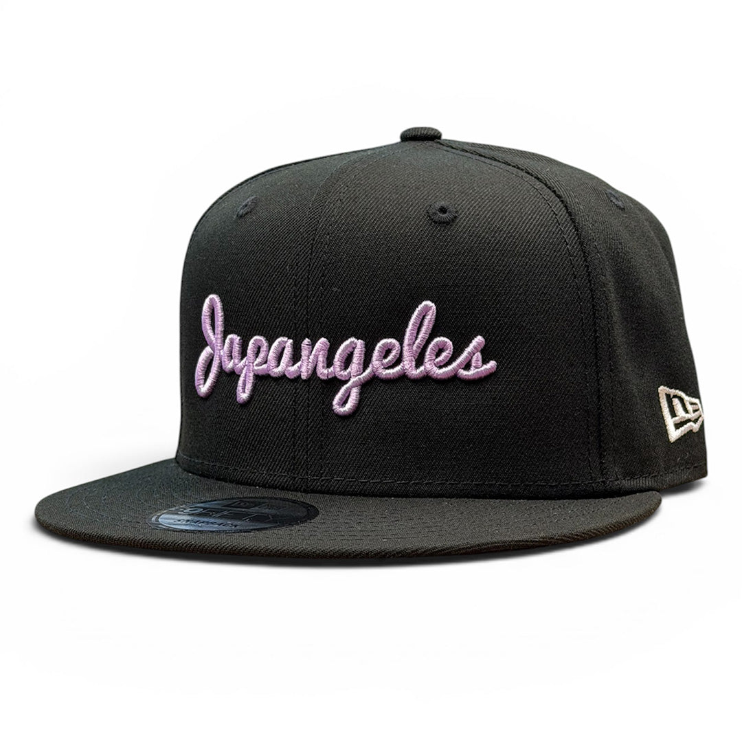 New Era Sho Tokyo Script Snapback in Black/Lavender – Japangeles