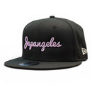 New Era Sho Tokyo Script Snapback in Black/Lavender