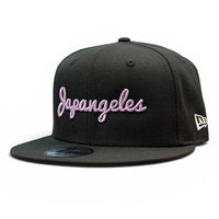 New Era Sho Tokyo Script Snapback in Black/Lavender