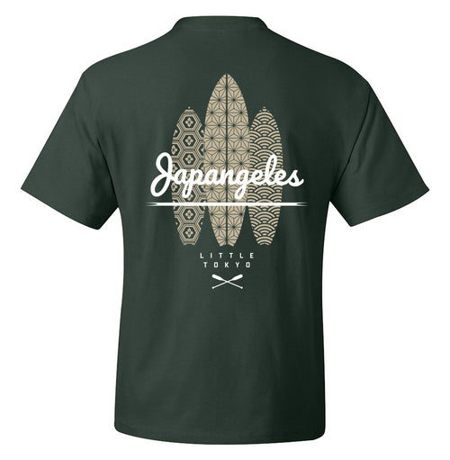 Surf Club Pocket Tee in Forest