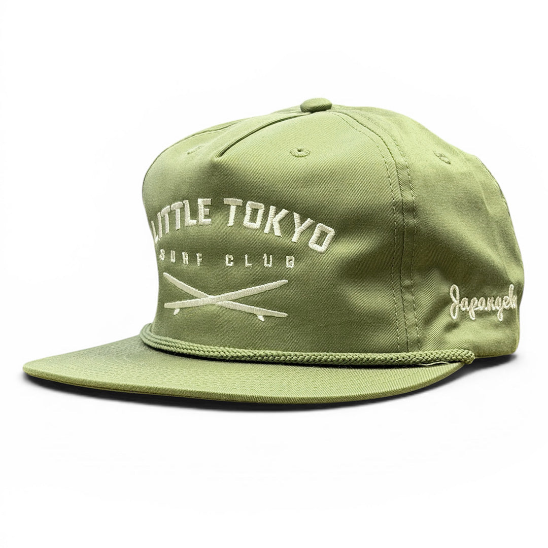 Surf Club 5-Panel Rope Hat in Olive