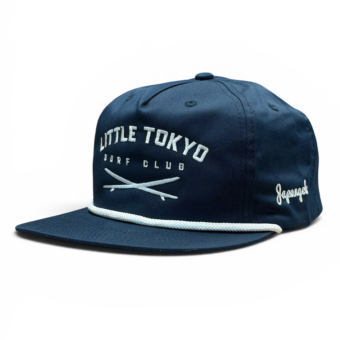 Surf Club 5-Panel Rope Hat in Navy/White