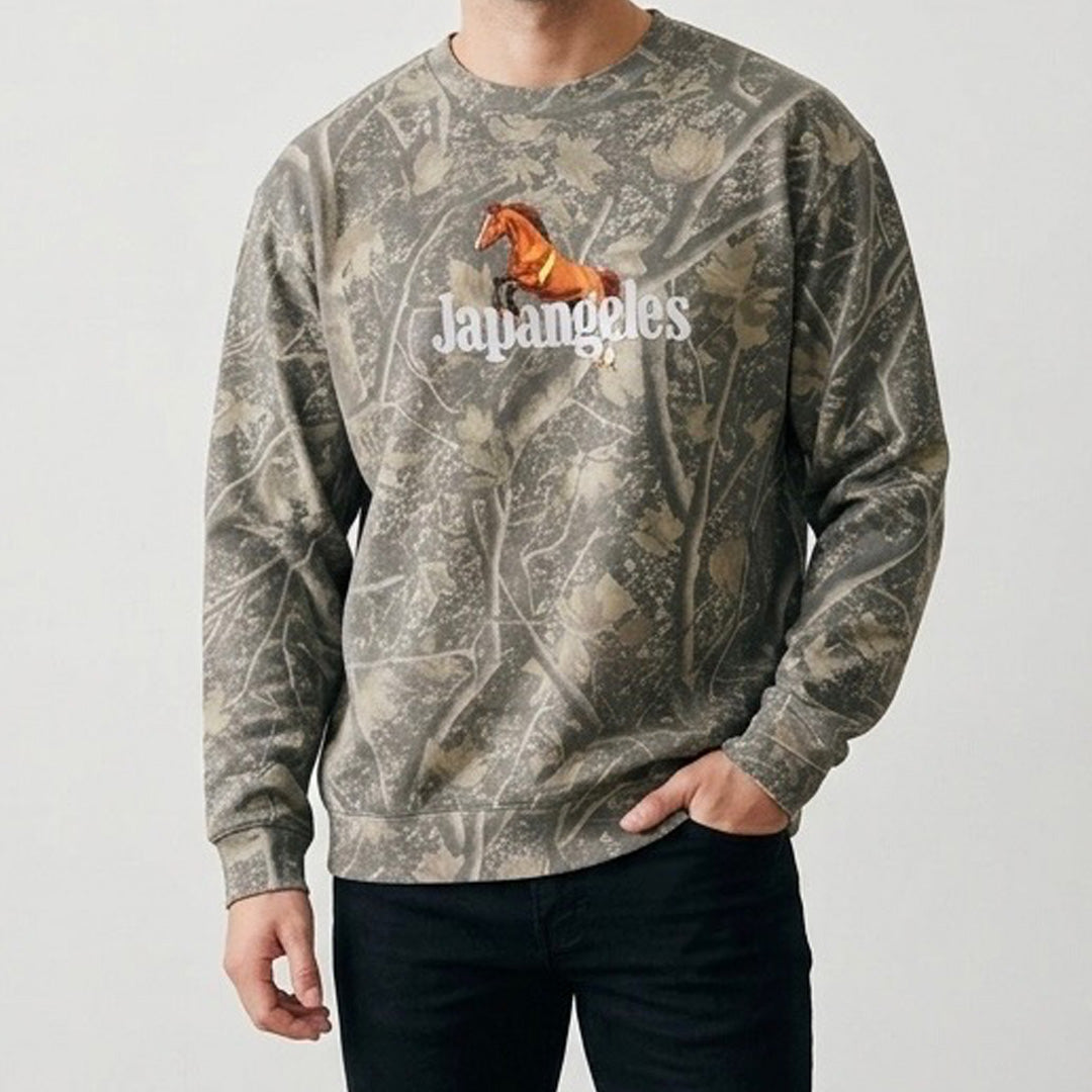 Year of the Horse Crewneck in Camo*