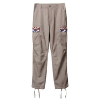 *Limited Edition* Koi Fabric Cargo Pants in Khaki