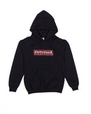 Katakana Wave Box Hoodie in Black