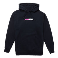 Two Toned Hoodie in Navy with White/Pink
