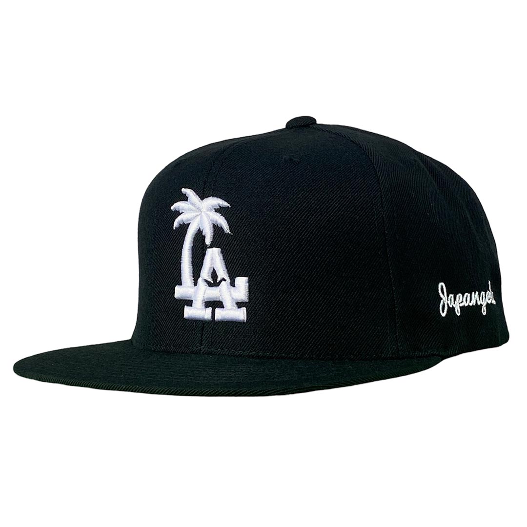 LA Palm Tree Crane Snapback in Black
